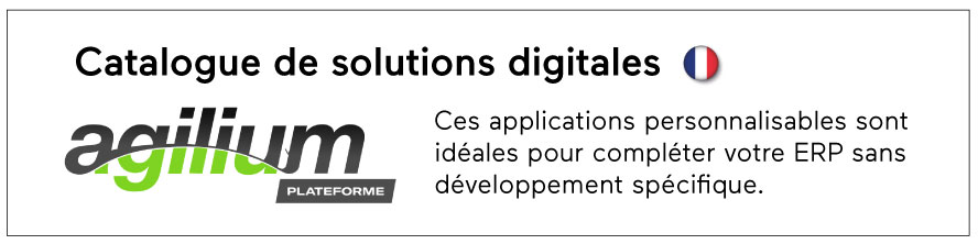 catalogue de solutions digitales proposées par Agilium