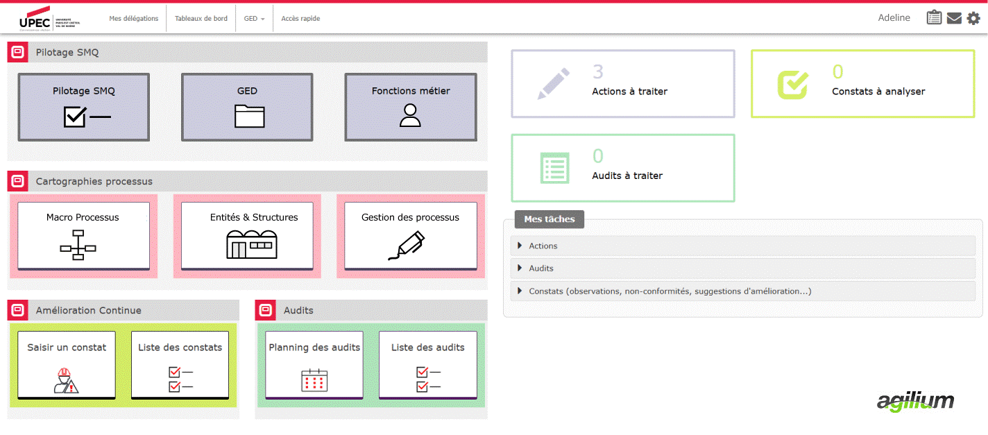 Home_page_Agilium_logiciel_qualite2 logiciel qualite universités