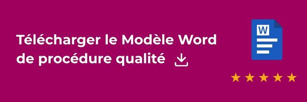 procédure qualité modèle gratuit
