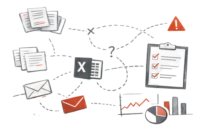 Fichiers éparpillés